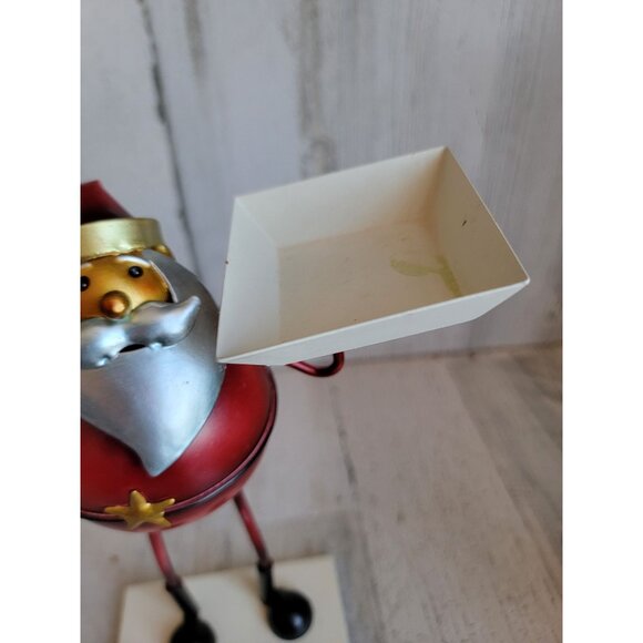 Metal Santa tealight candle holder Xmas unique decor star - Picture 4 of 7